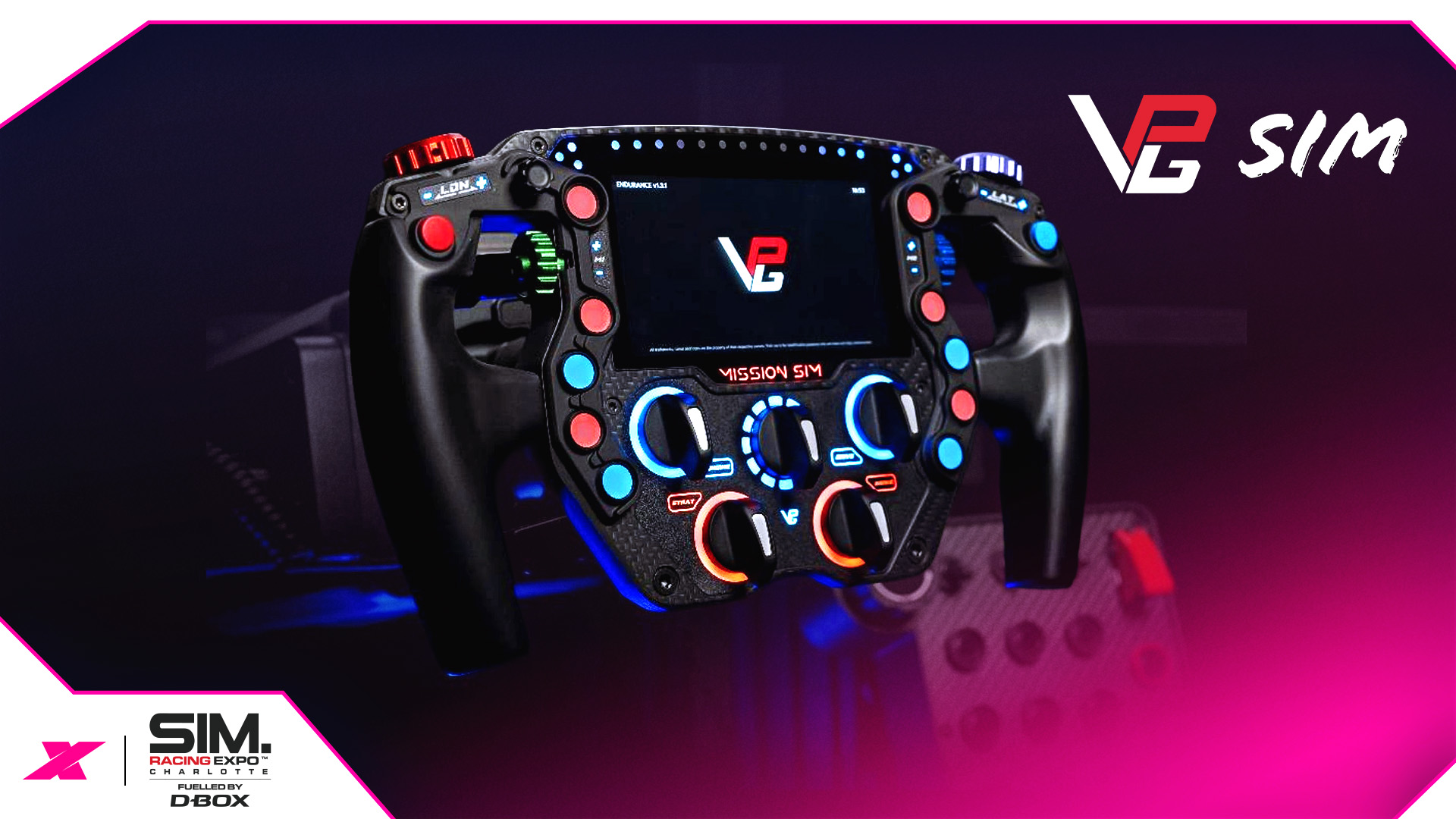 VPG Sim, SimRacing Expo Charlotte’da Yeni ‘Mission Sim’ Direksiyonu Tanıtıyor