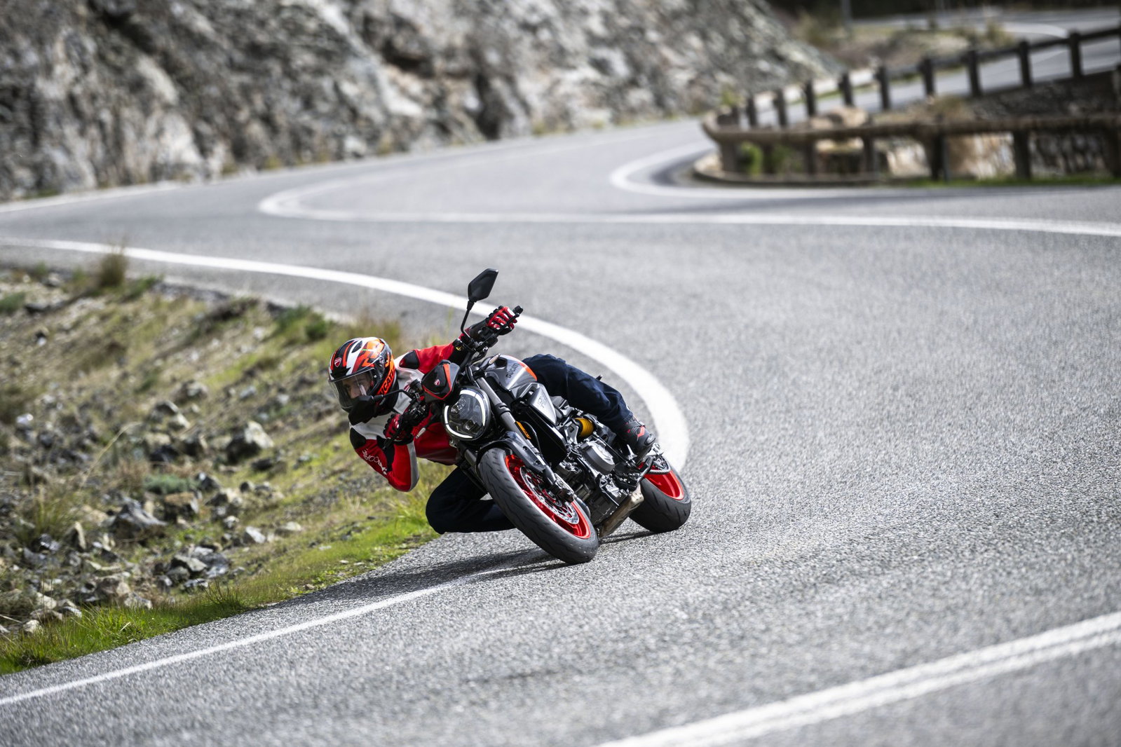 New Ducati Monster on the road in a new Sport Livery option.