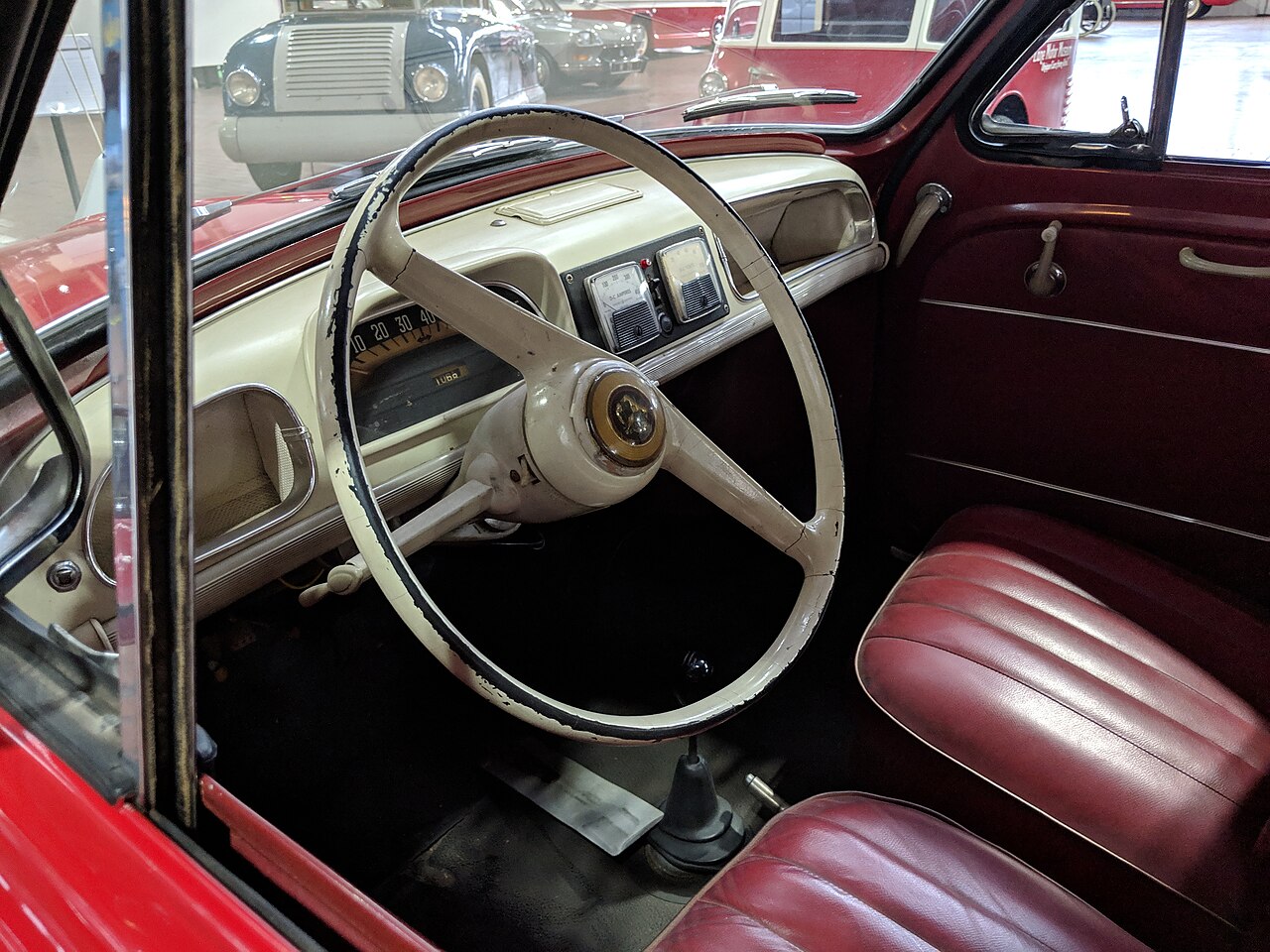 Interior featuring DC ampere gauge (left) and DC volt gauge (right)