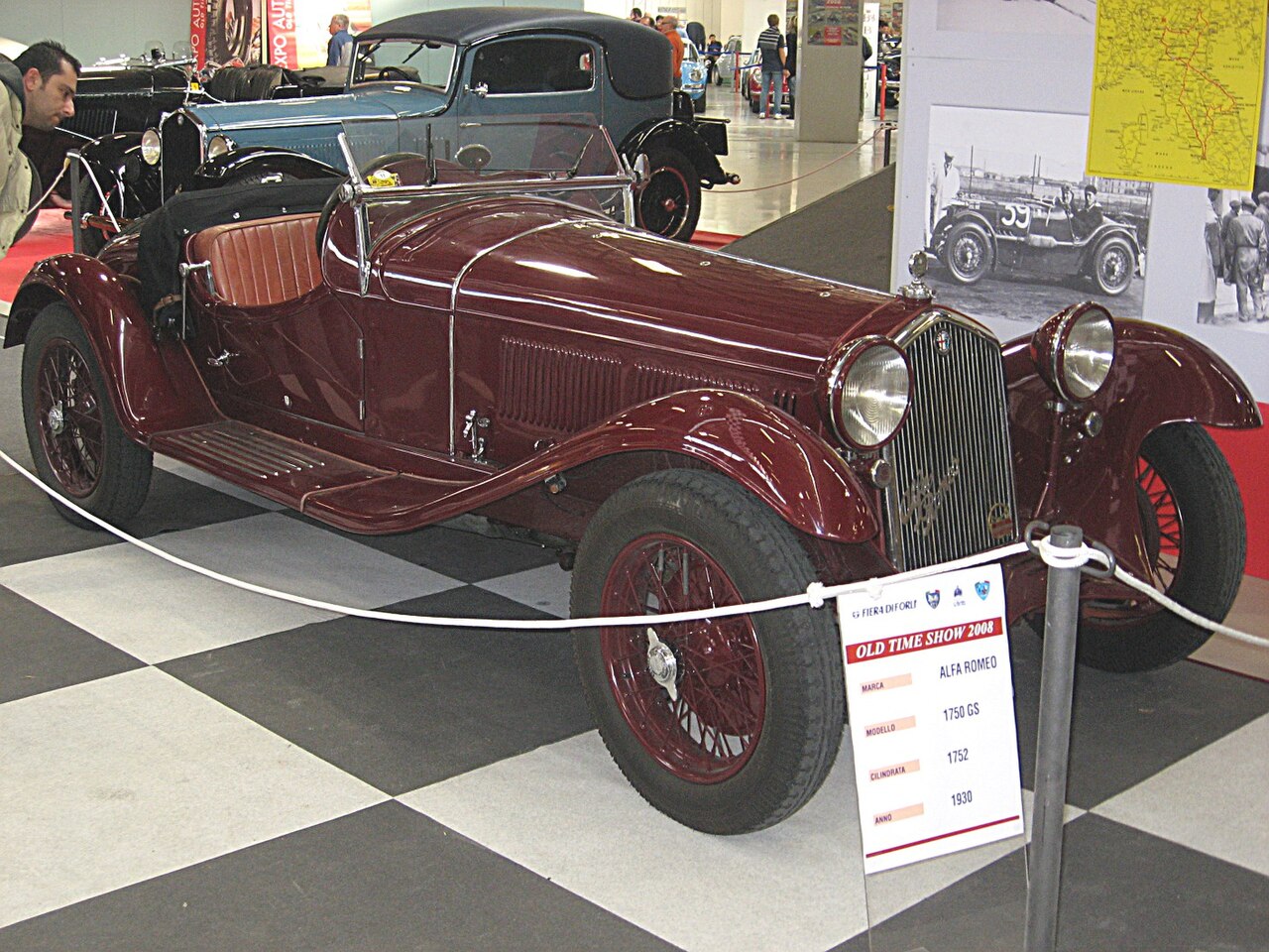 Açıklama: 1930’ların Alfa Romeo 6C 1750 Gran Sport Spider Zagato