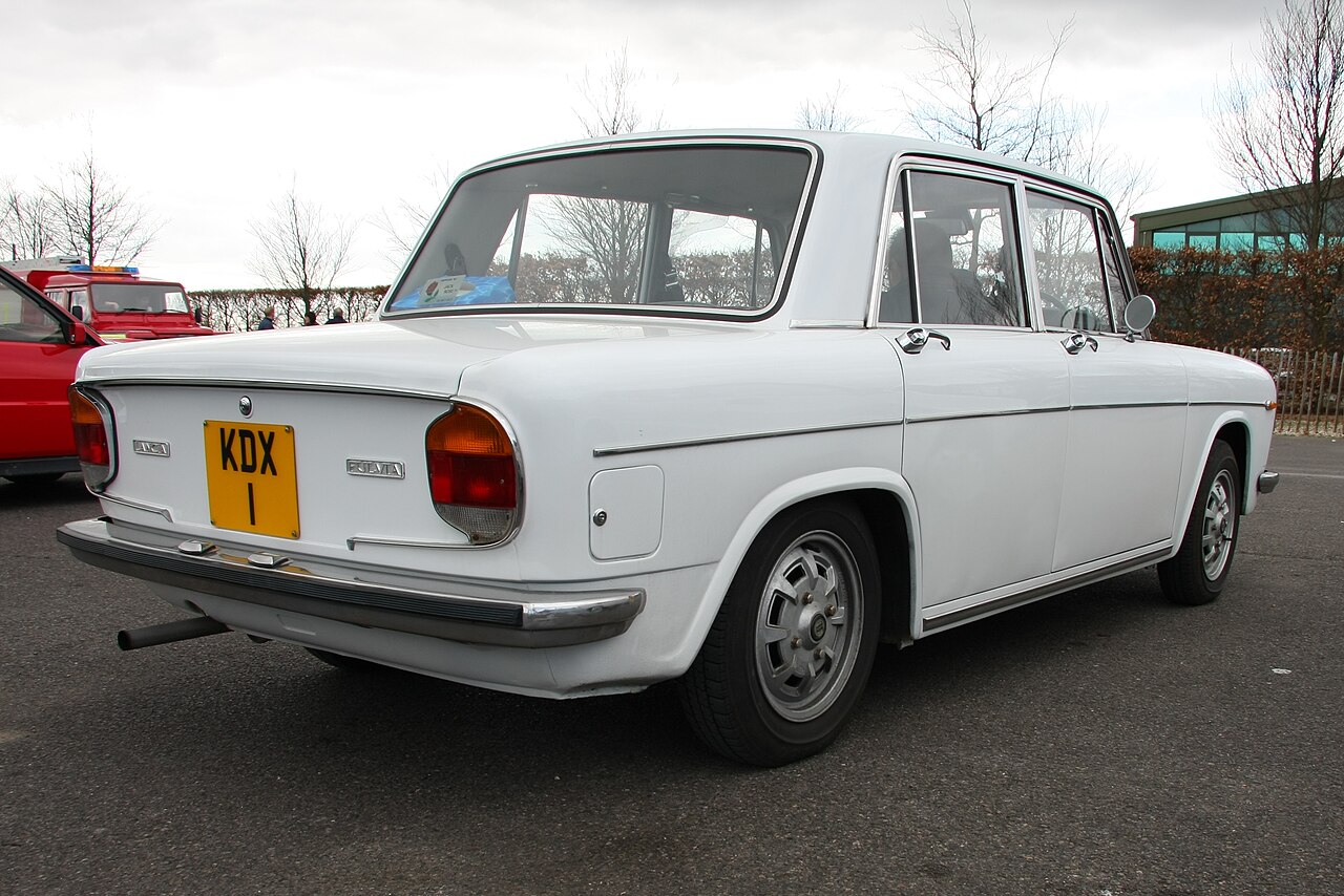 Rear view of a Series II Fulvia Berlina
