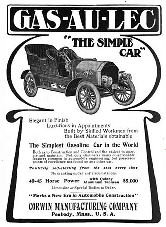 1906 Gas-au-lec advertisement