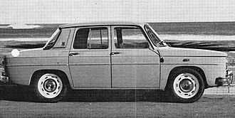 Renault Renault 8 1962–1973, 1965–1976 (İspanya), 1968–1972 (Romanya)