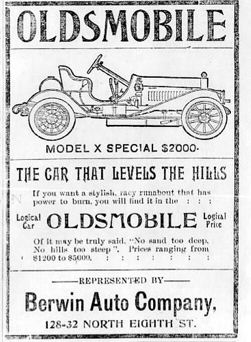 Açıklama: Oldsmobile Model X ad