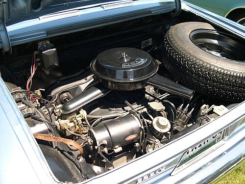The Corvair's air-cooled rear-mounted flat-six engine