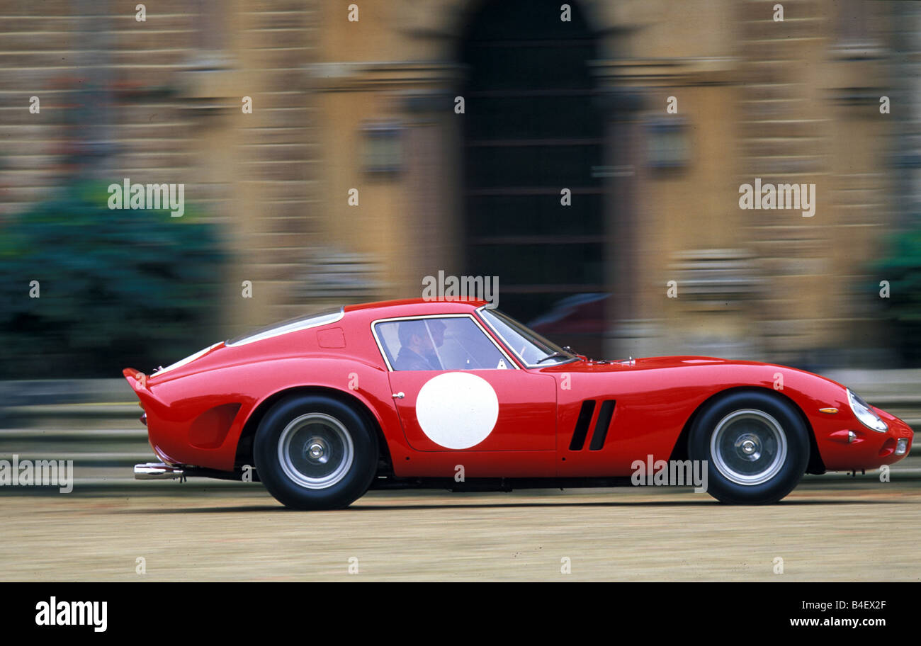 Car, Ferrari 250 GTO, model year 1962-1964, 1960s, sixties, vintage car, sports car, Coupé, Coupe, red, driving, side view Stock Photo - Alamy