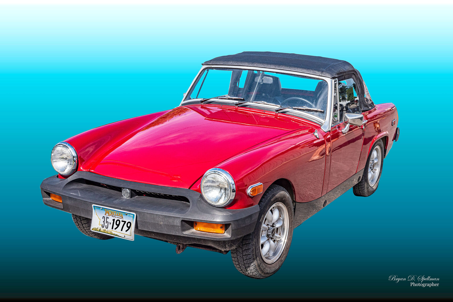 1979 MG Midget, 1970s British Cars, Classic Sports Car Photo, Glossy Photo Print, Stretched Canvas Print, Giclée Wall Art, Metal, Acrylic