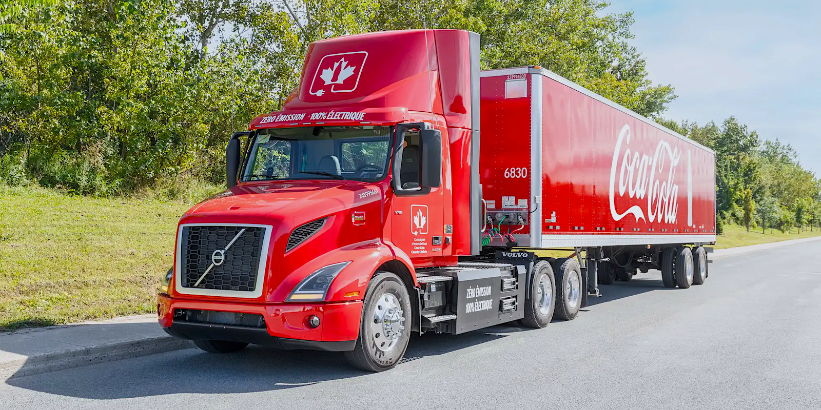 Coke Canada Bottling Grows Iconic Red Fleet with Addition of Volvo Electric Trucks in BC and Quebec