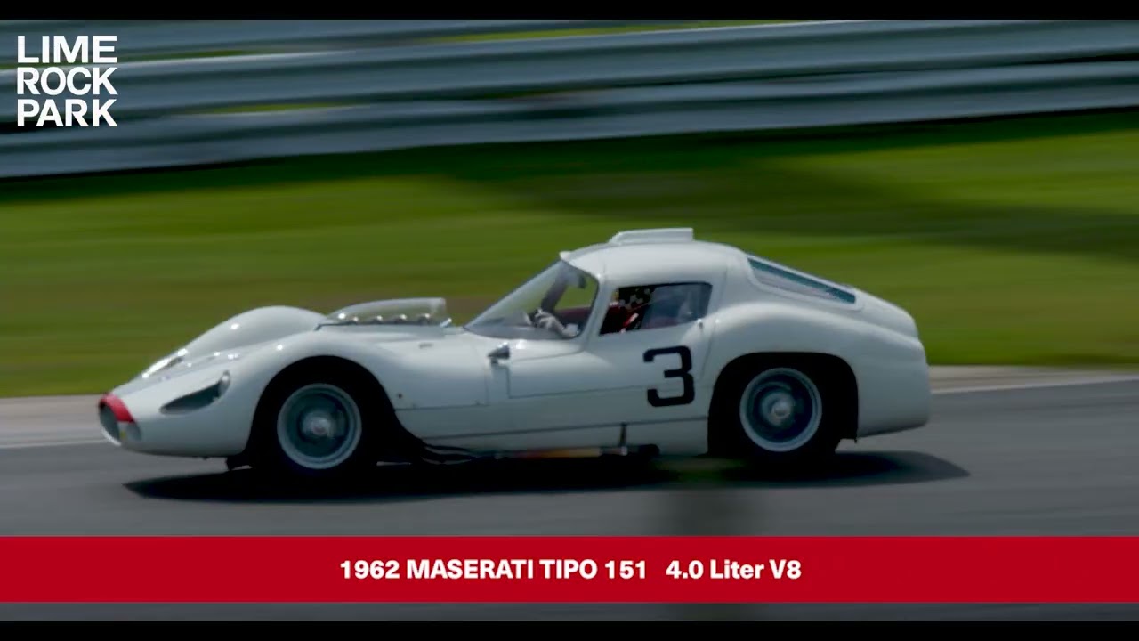 Sole Surviving Maserati Tipo 151 at Lime Rock Park