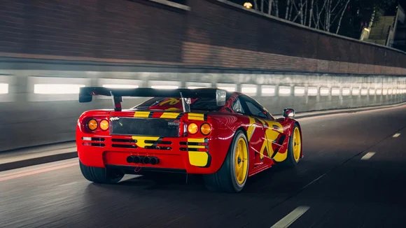 Cette McLaren F1 GTR a appartenu à Nick Mason, l'un des plus illustres membres du groupe de rock Pink Floyd. © RM Sotheby's