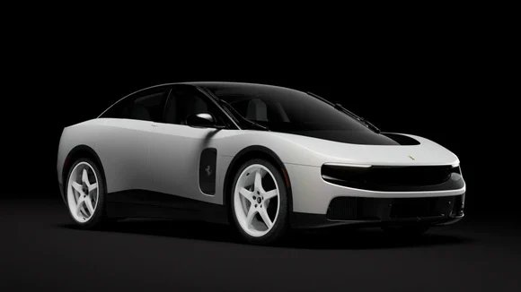 Cette Ferrari Luce arbore un coloris spécifique blanc perle Le Mans. © RM Sotheby's