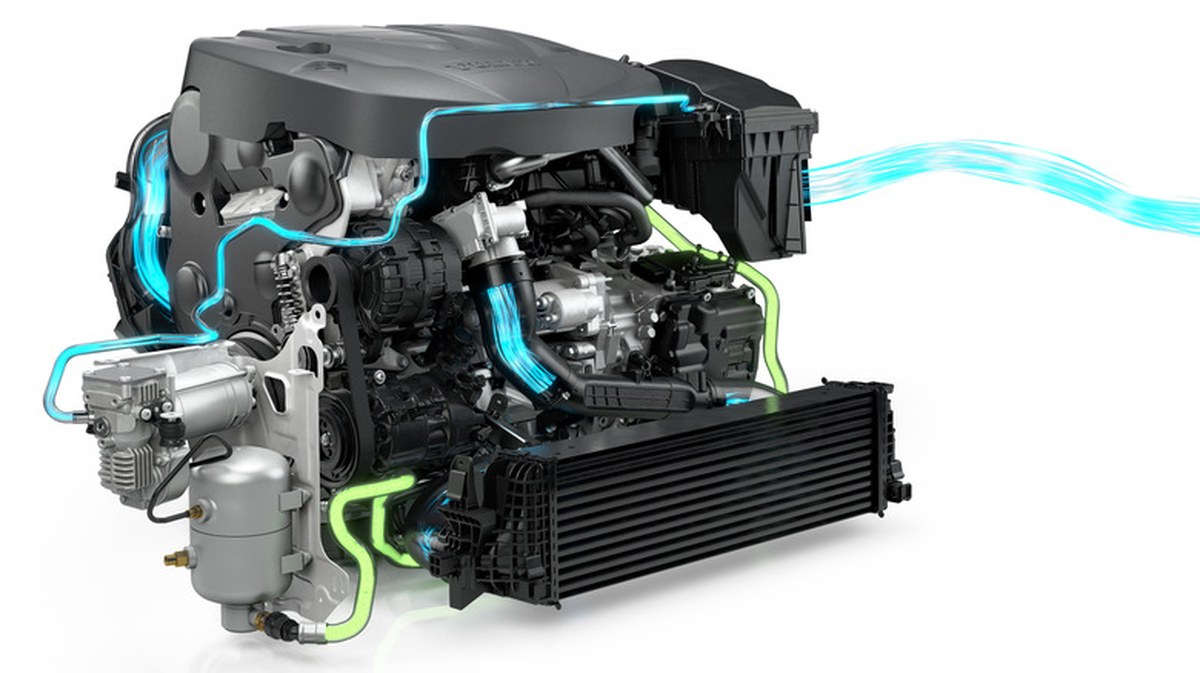 An infographic showing how the PowerPulse anti-lag system works in Volvo's D5 twin-turbo diesel engine.