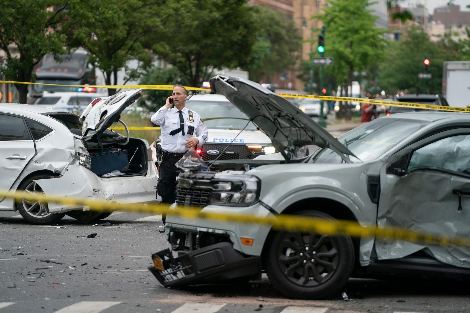 Three car accident in Harlem