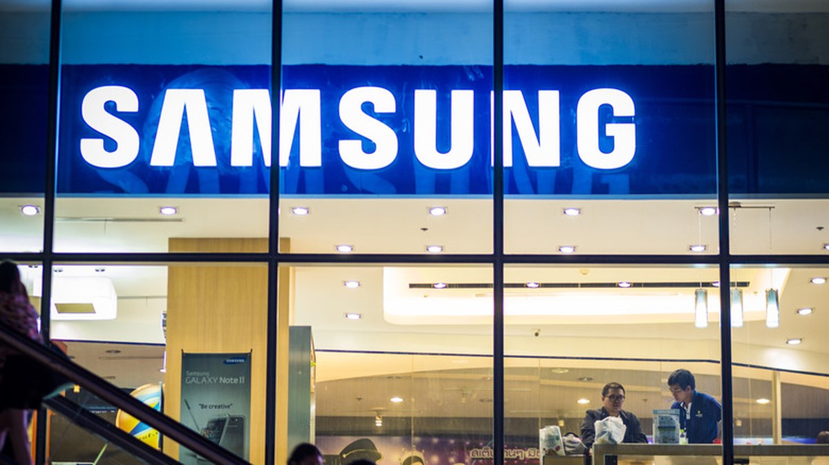 the front of Samsung's global headquarters