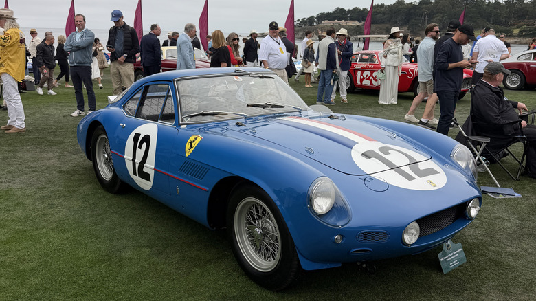 Front 3/4 view of the 1961 Ferrari 250 GT Sperimentale Pininfarina Coupe at Pebble Beach