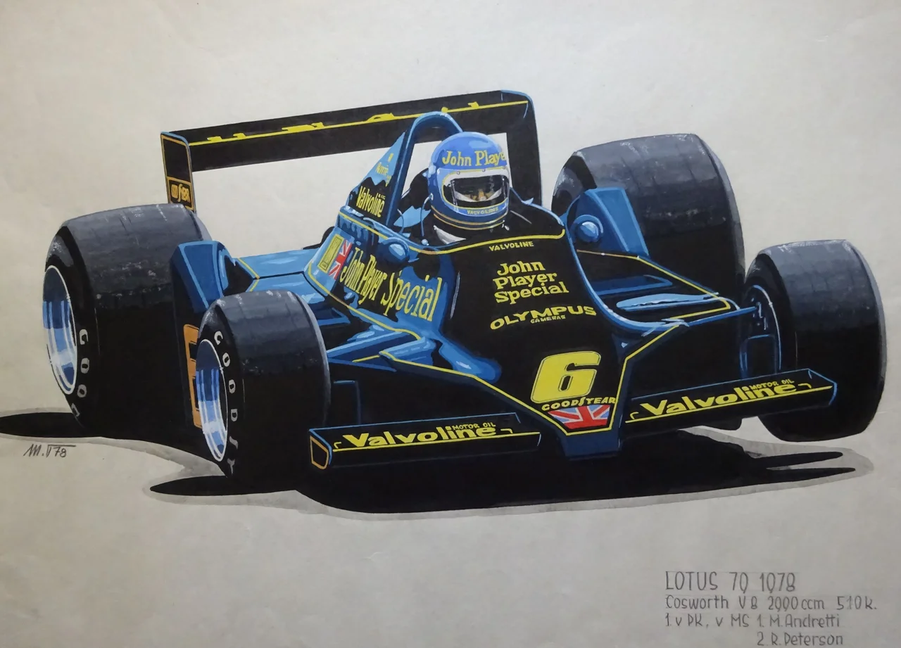 Ronnie Peterson 1978 Lotus 79 Kokpitinde