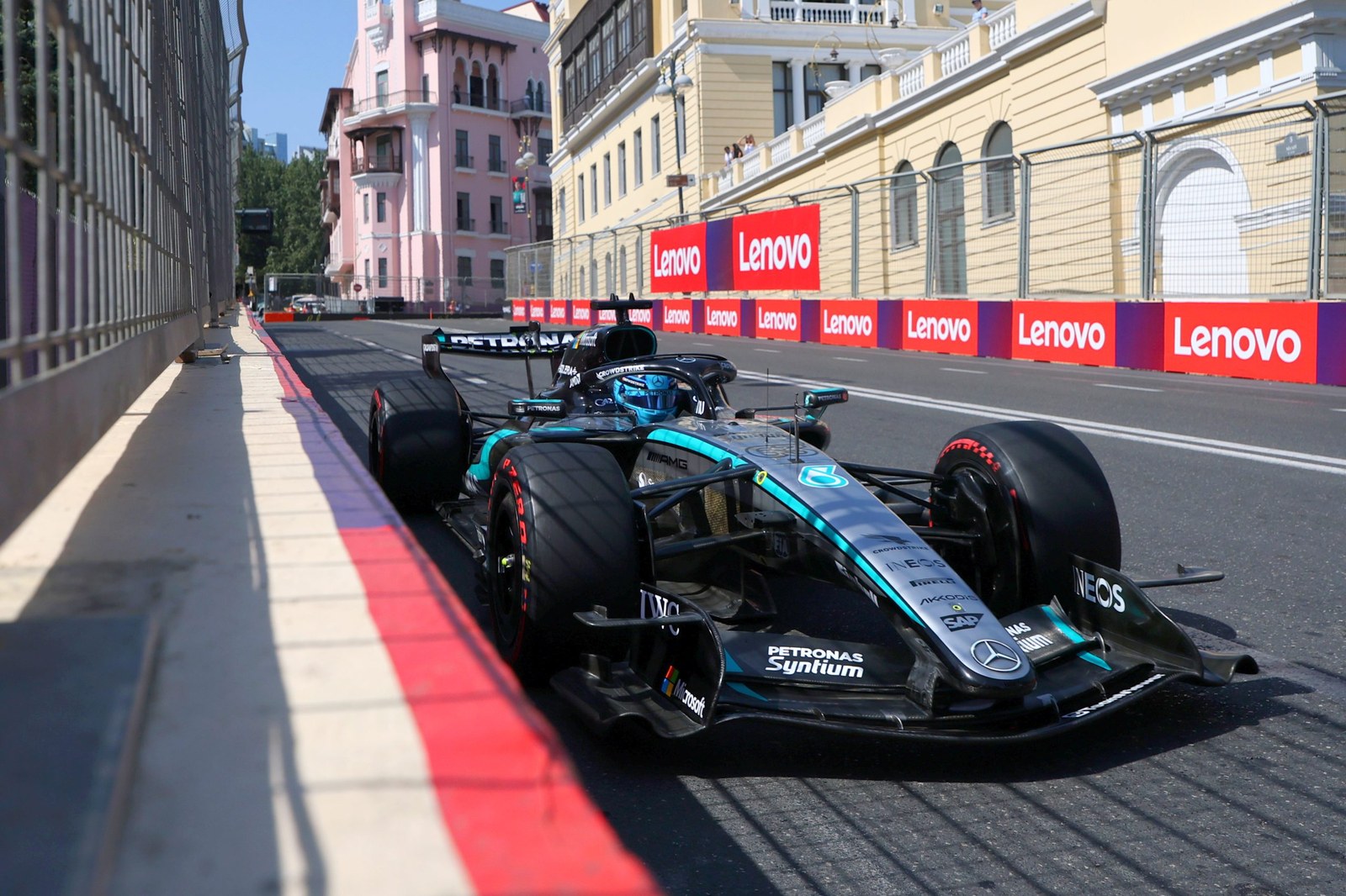Azerbaijan GP: Russell edges Antonelli in disrupted FP2