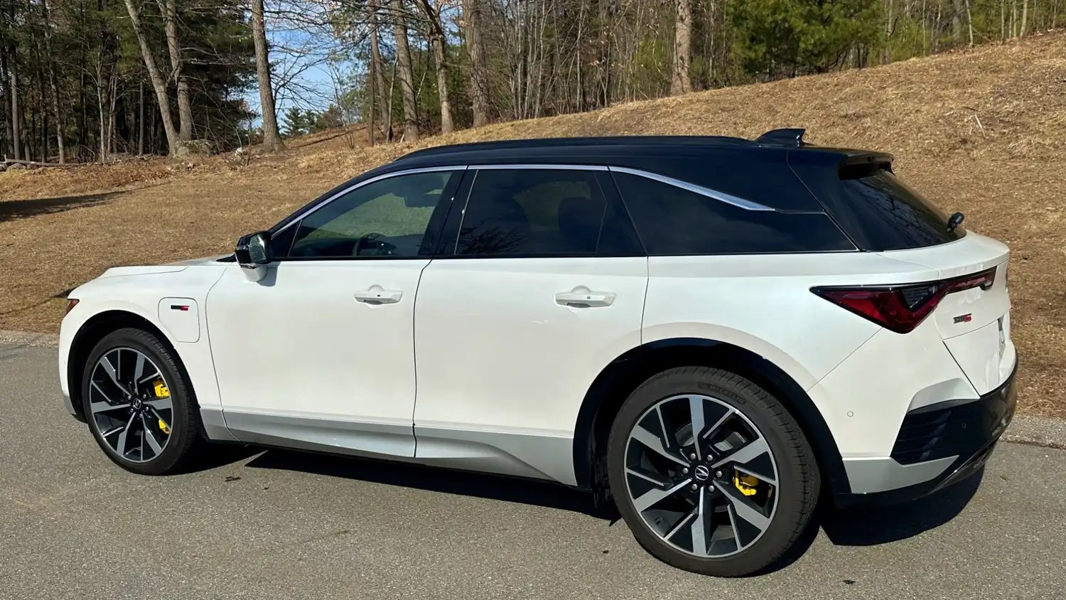 2024 Acura ZDX White Rear Angled View