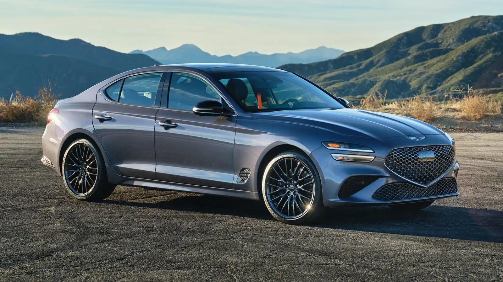 2026 Genesis G70 Graphite Edition front three-quarter