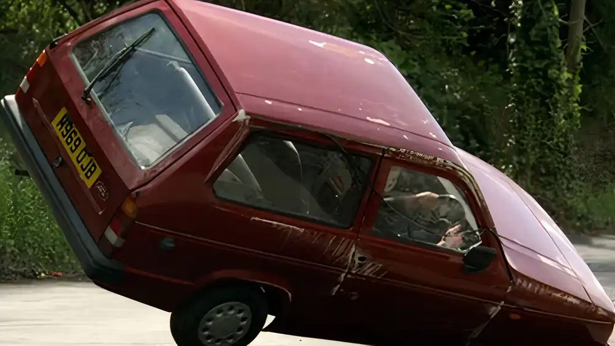 Red Reliant Robin rolling over
