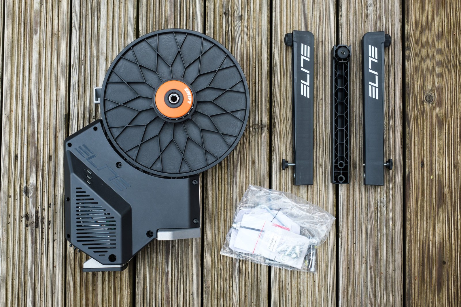 Elite Rivo with Zwift Cog and Click smart trainer