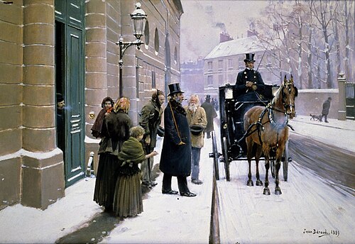 Departure of the Bourgeois (1889) by Jean Béraud