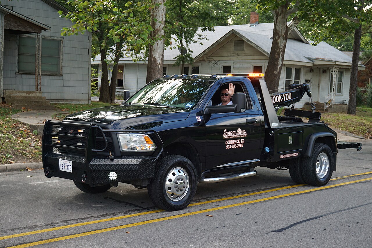 A modern Ram tow truck
