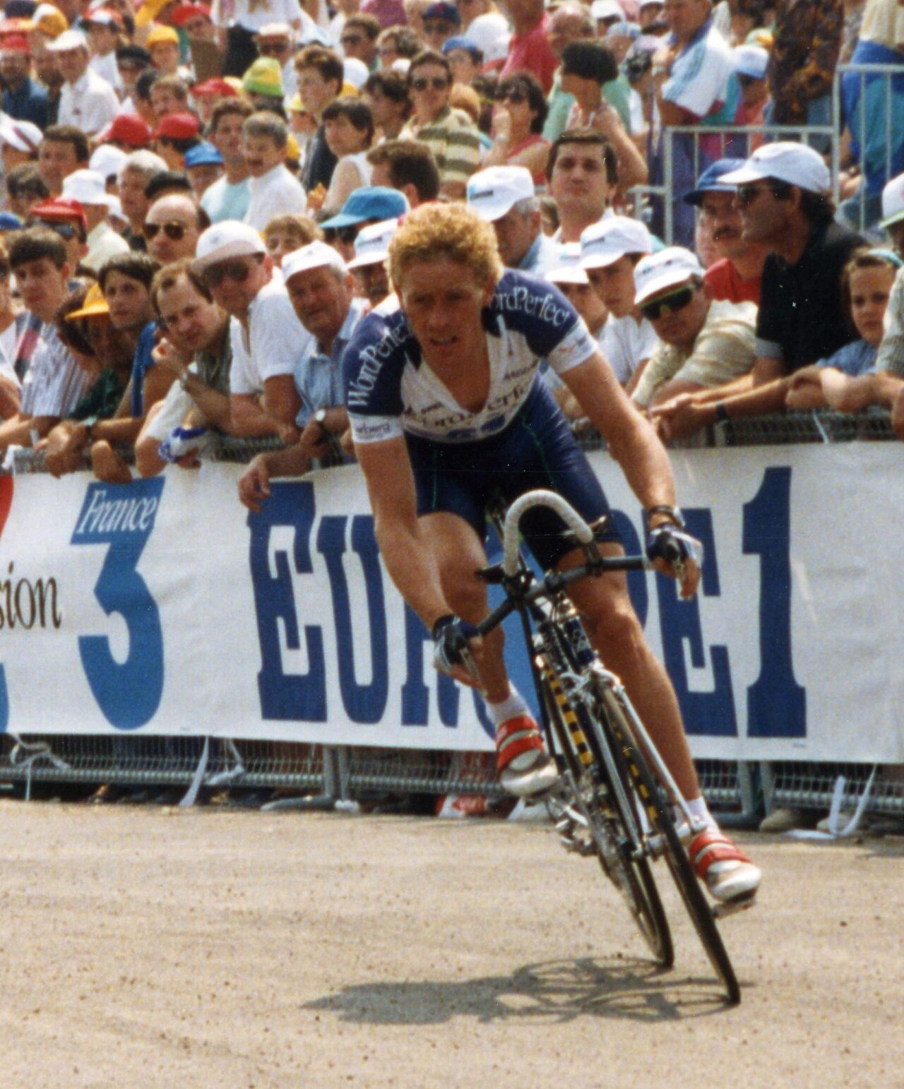 Eric Vanderaerden (1993 Tour de France'ta çekildi.) 5 kez Driedaagse Brugge-De Panne yarışını kazandı.