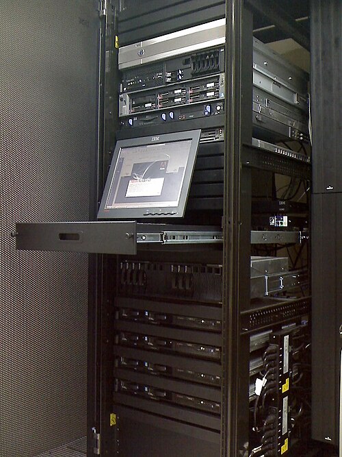 Servers in a colocation centre