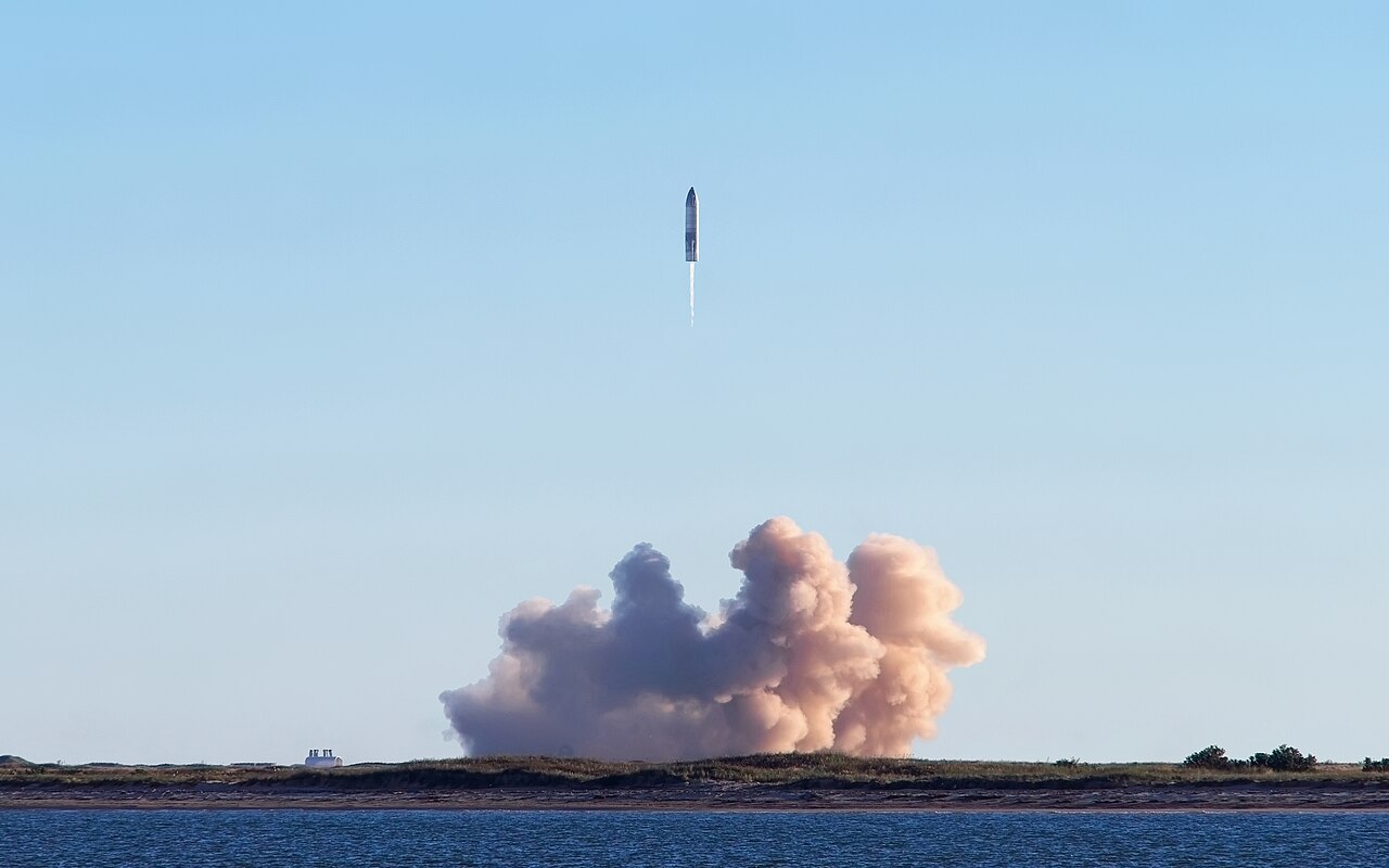 SpaceX Starship SN8 launch as viewed from South Padre Island