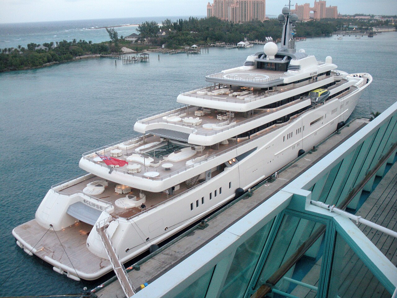 Eclipse docked in Nassau Jan 12, 2011