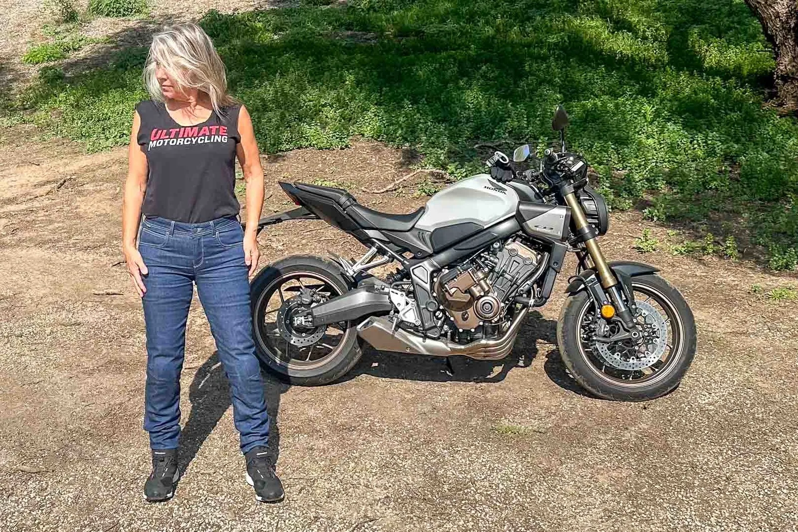 Teejay Adams in Alpinestars Daisy V3 jeans