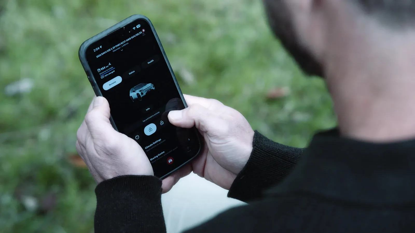 Using the myToyota Connect app