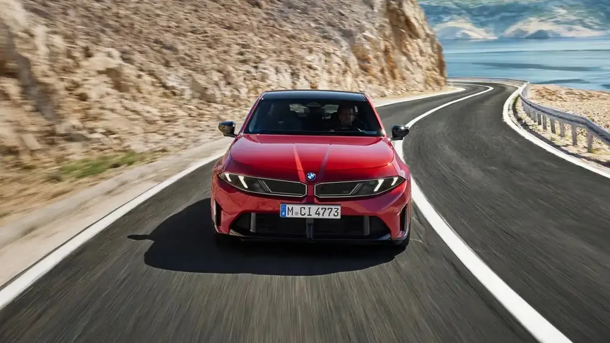 2027 BMW M340 Exterior Front View On Road