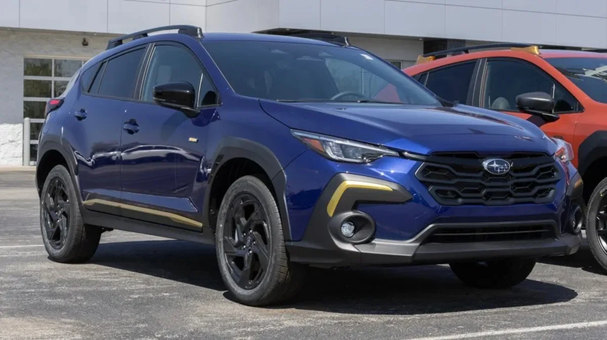 A 2024 Subaru Crosstrek at a dealership