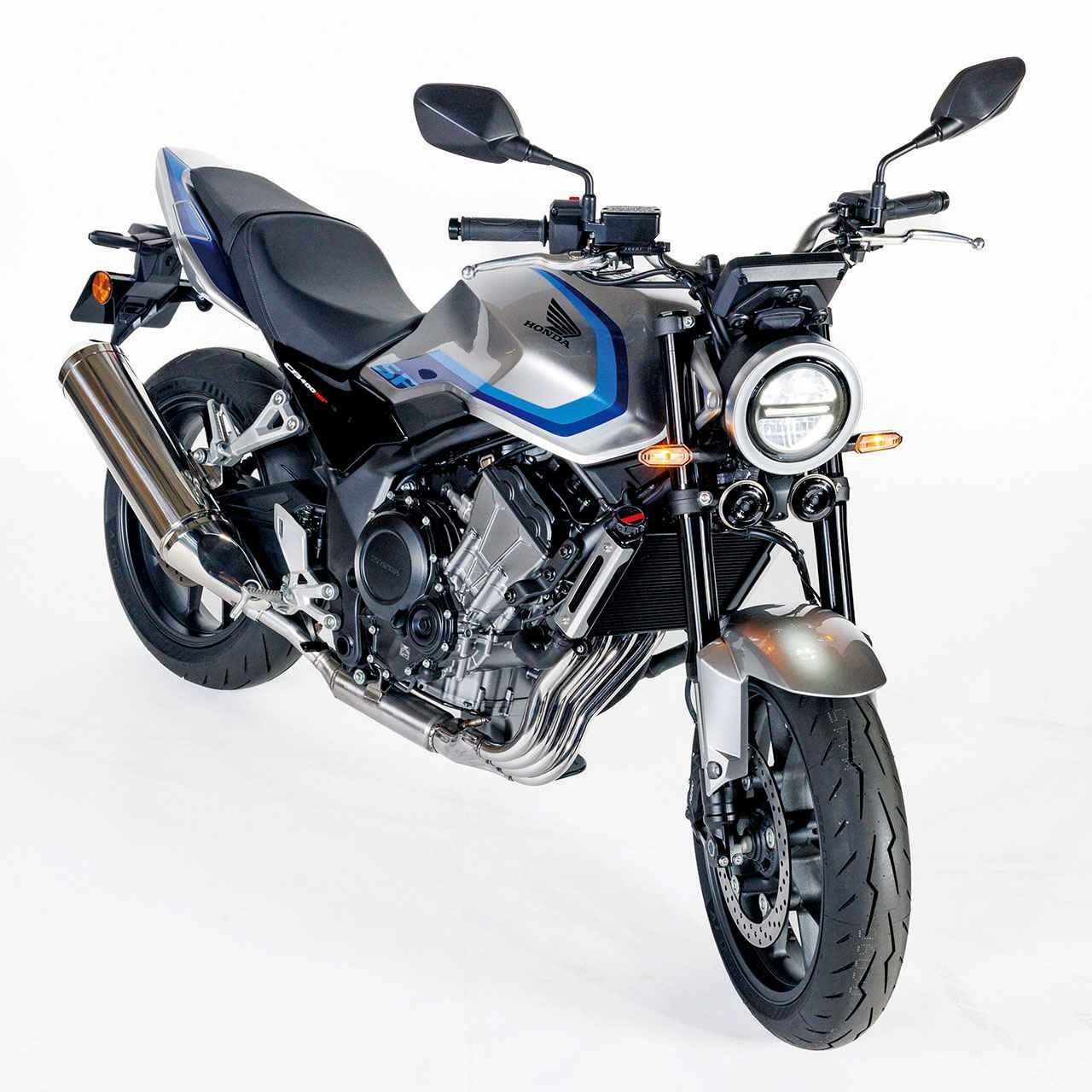 画像: HONDA CB400 SUPER FOUR E-Clutch 総排気量:399cc エンジン形式:水冷4ストDOHC4バルブ並列4気筒 シート高:780mm 車両重量:187kg 税込価格:99万8800円