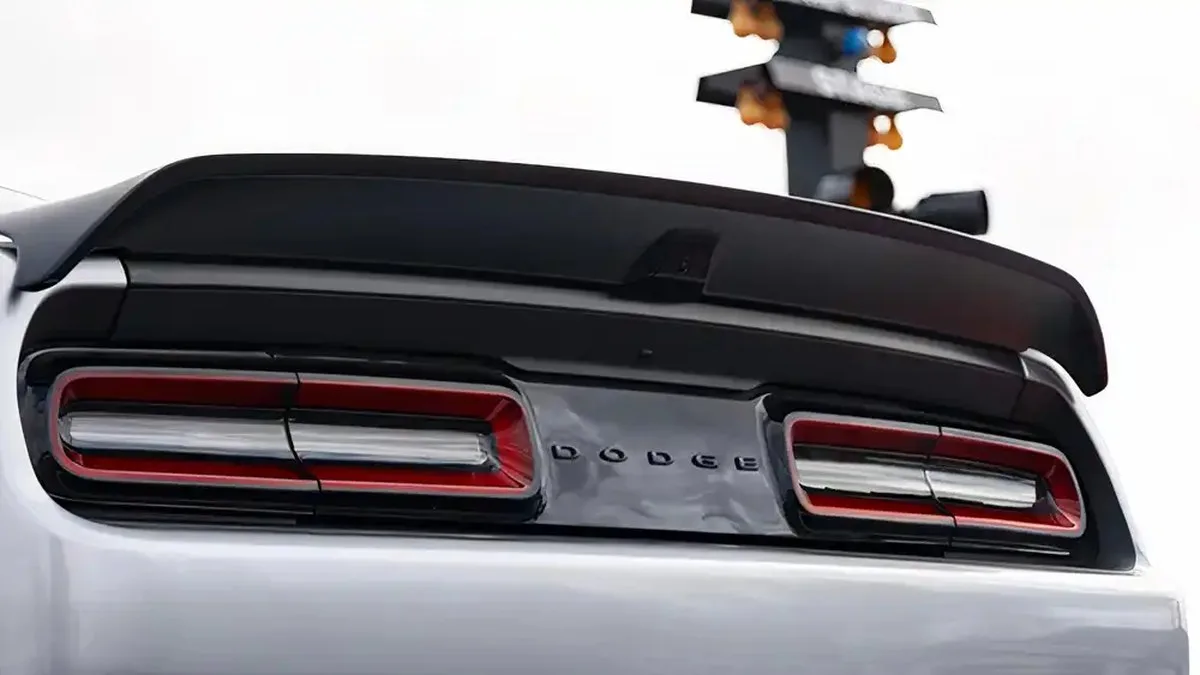 2023 Dodge Challenger Demon 170 Silver Tail Close-Up
