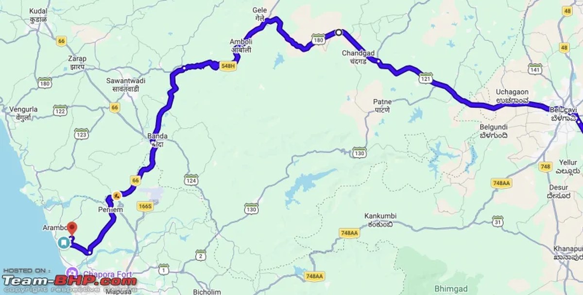 Bengaluru'dan Güney Konkan üzerinden Norda Goa'ya yeni rota: 620 kilometrelik yakıt uyarısı ve yol k