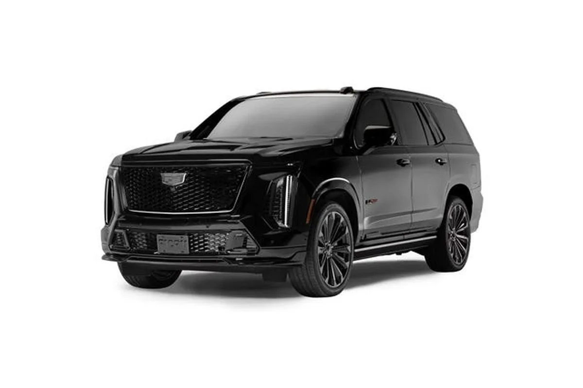 Black SUV with a sleek design and distinctive front grille.