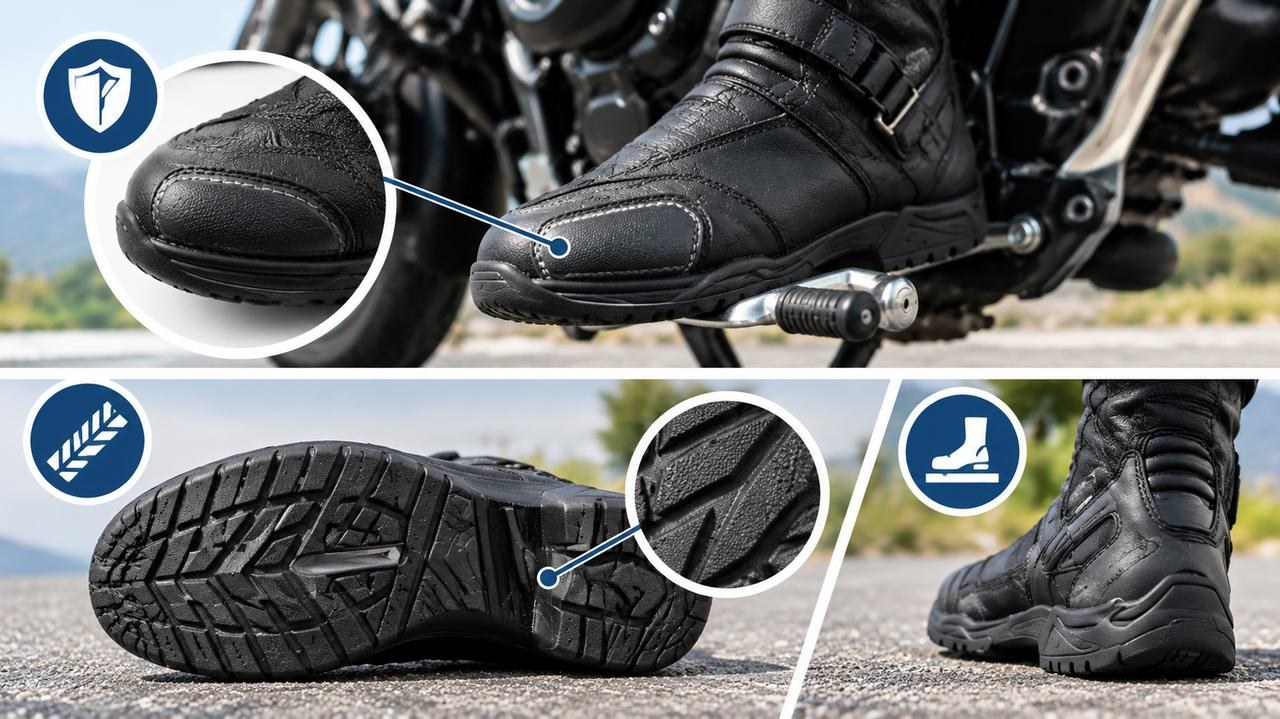 画像: バイク用ツーリングブーツの特徴