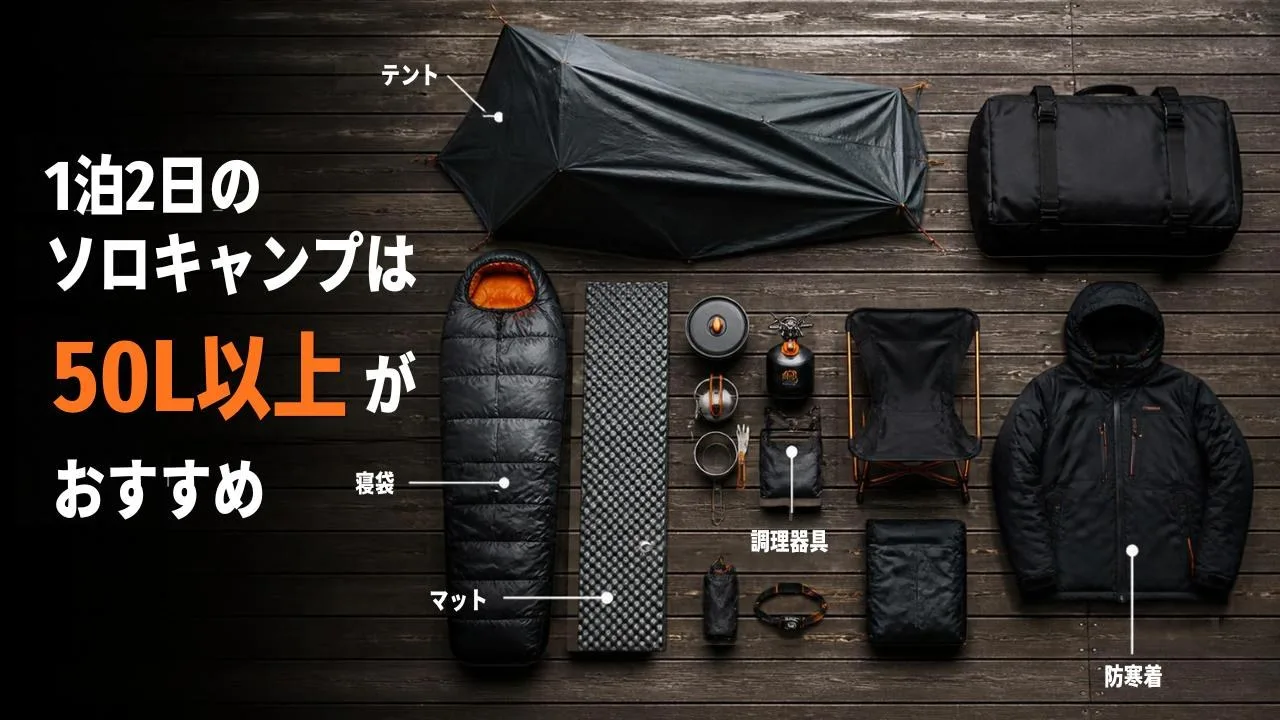 画像: <画像>キャンプ用ツーリングバッグの容量の目安
