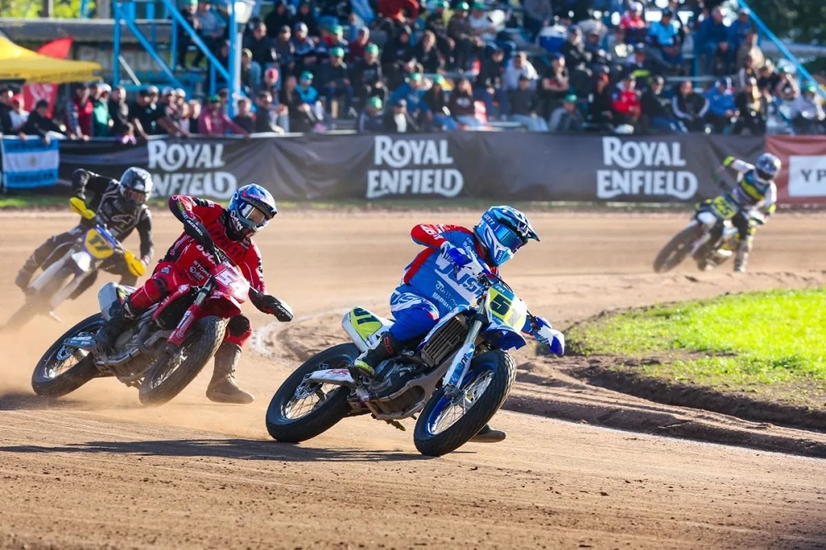 Juan José Coduri at 2026 FIM Flat Track World Championship of Argentina, Totoras © Jesper Veldhuizen