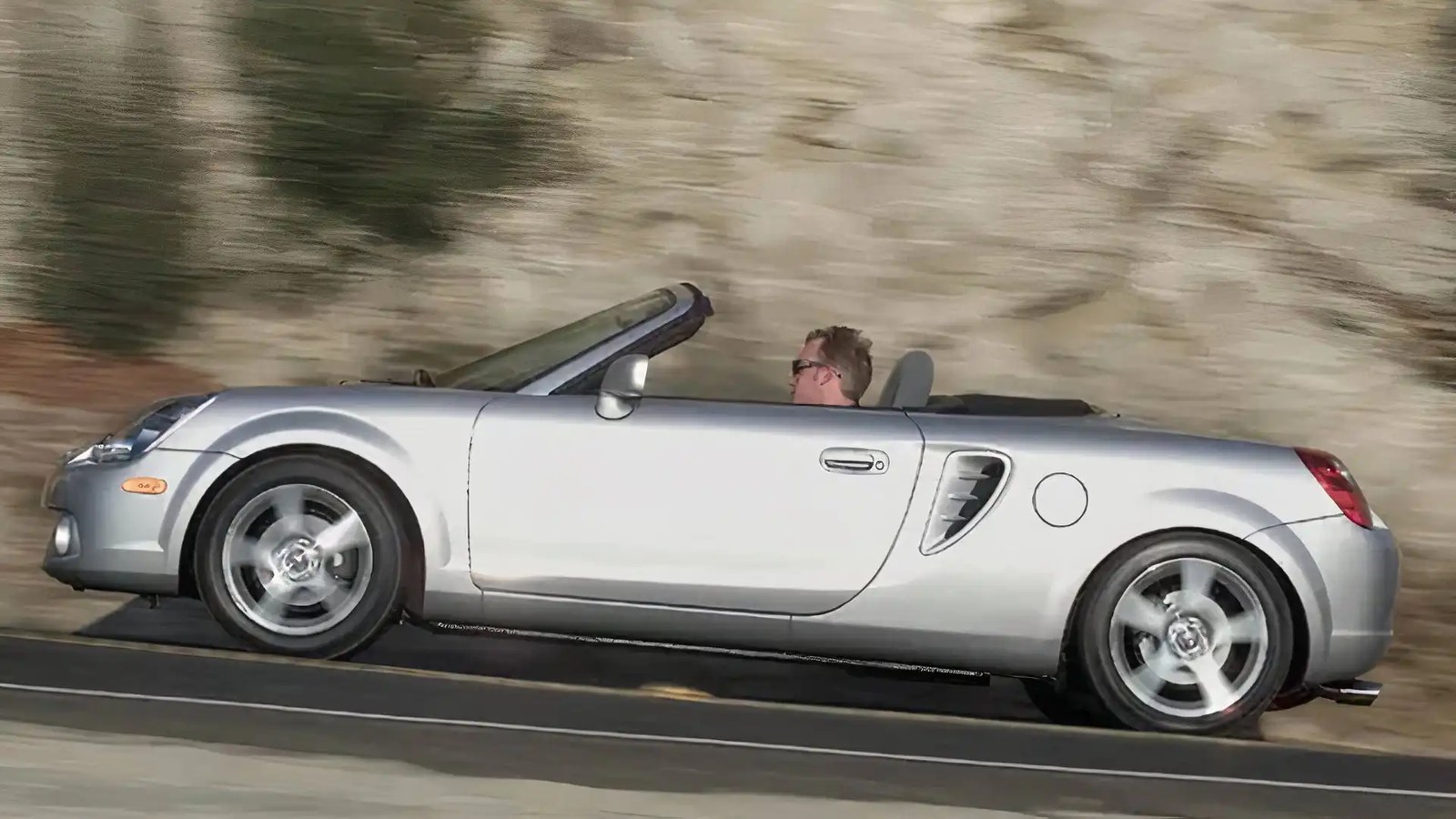 2000-2005 Toyota MR2 Spyder Side View silver