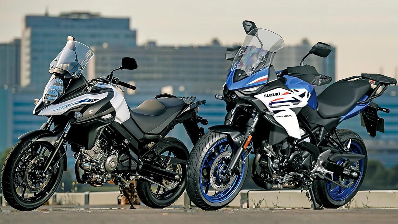 画像: SUZUKI V-Strom650(左) 2022年 SV-7GS(右) 2026年