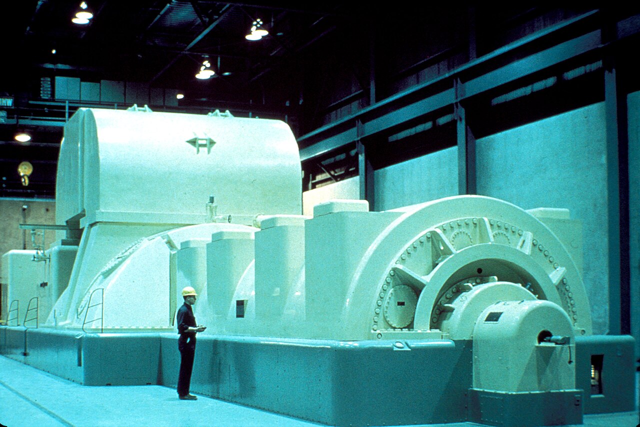 U.S. NRC image of a modern steam turbine generator (STG)