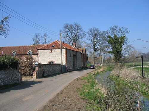 The site of the rectory in Burnham Thorpe in Norfolk, where Nelson was born in 1758